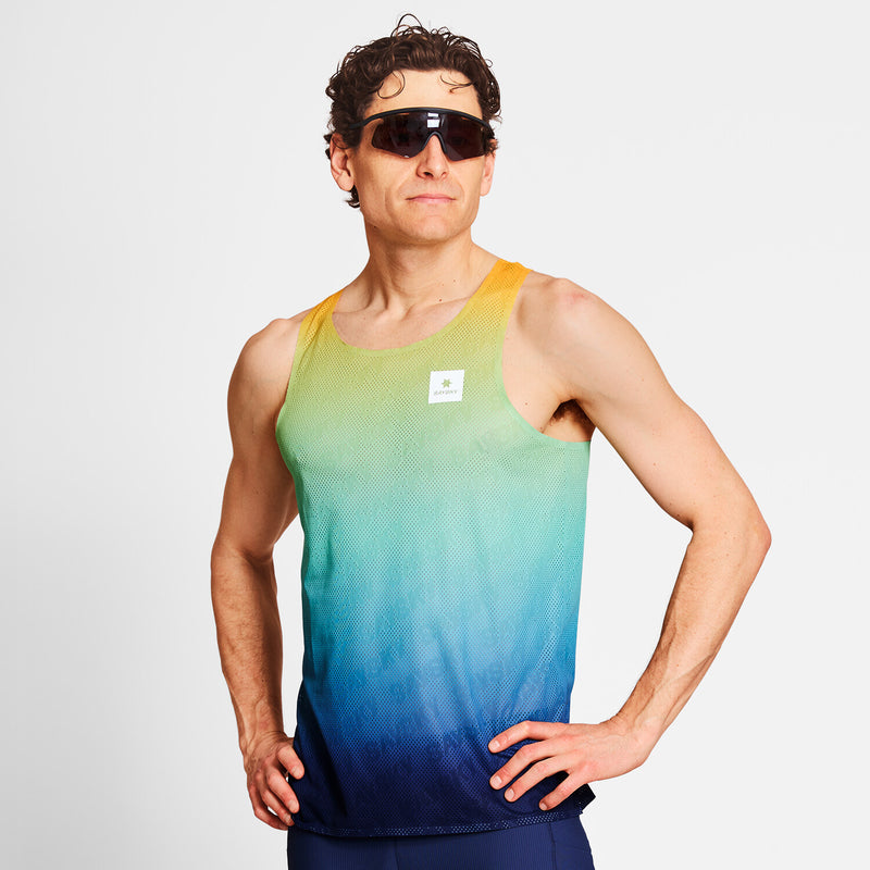 Saysky Drip Dye Flow Air Singlet Blau/Gelb/Grün Drip Dye 1032 NMRSI63C1032