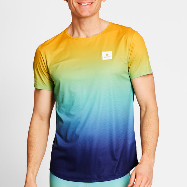 Saysky Drip Dye Flow T-Shirt Blau/Gelb/Grün Drip Dye 1032 NMRSS60C1032