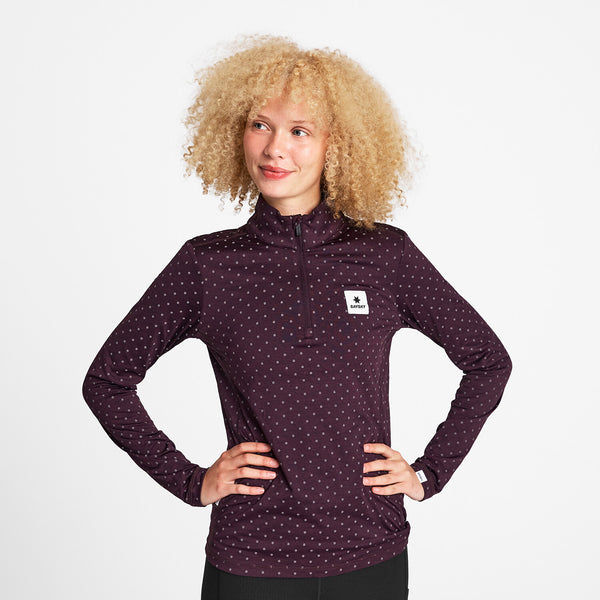 Saysky Reflective Pace Half Zip Longsleeve Lila 1022 NWRLS21C1022