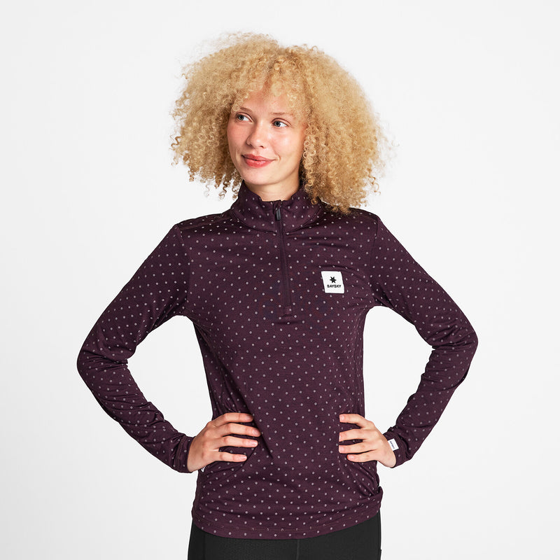 Saysky Reflective Pace Half Zip Longsleeve Lila 1022 NWRLS21C1022