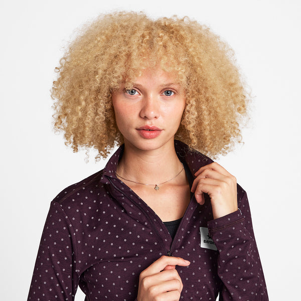 Saysky Reflective Pace Half Zip Longsleeve Lila 1022 NWRLS21C1022