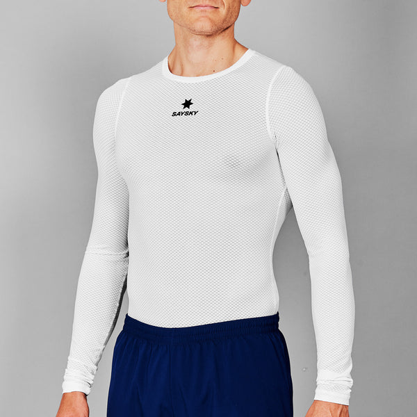 Saysky Mesh Base Layer Longsleeve Weiß 101 XMRBL32C101