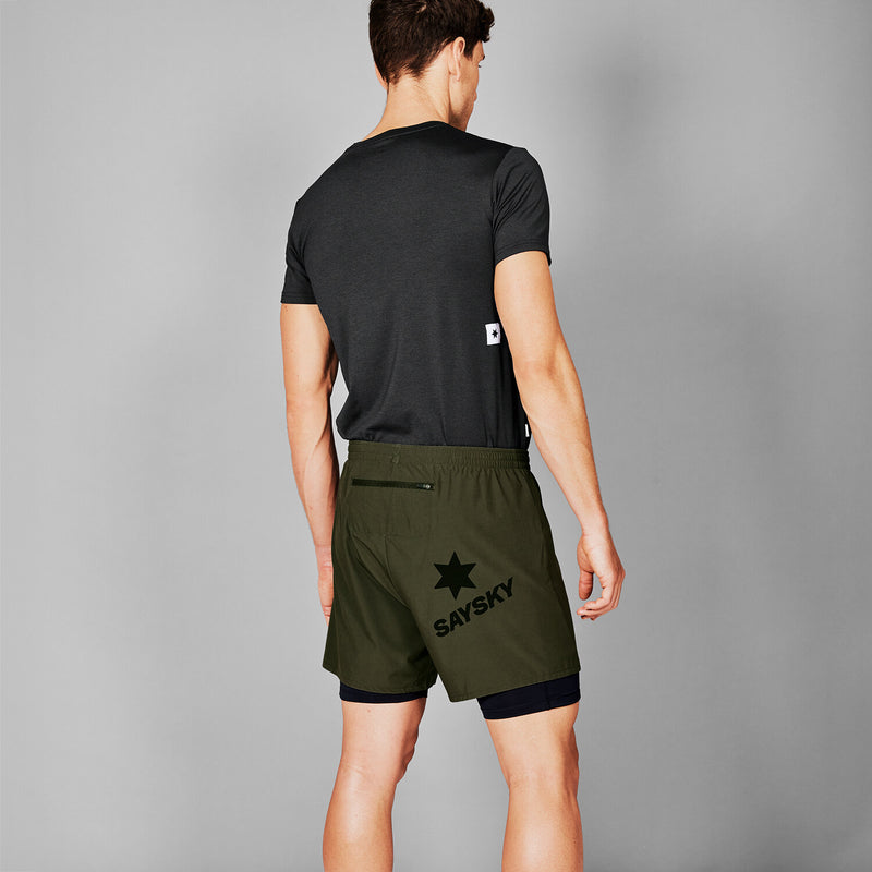 Saysky 2 in 1 Pace Shorts 5'' Grün 301 XMRSH20C301