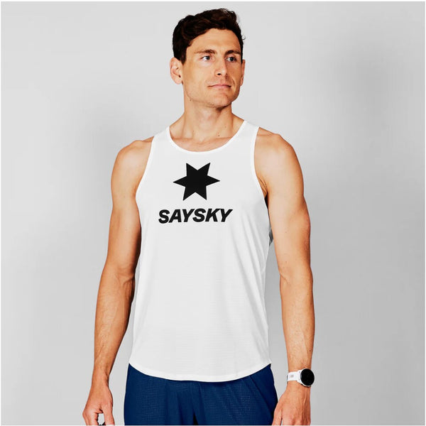 Saysky Logo Flow Singlet Weiß 101 XMRSI61C101