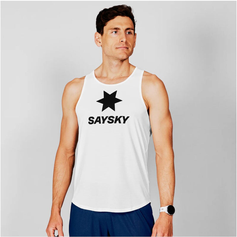 Saysky Logo Flow Singlet Weiß 101 XMRSI61C101