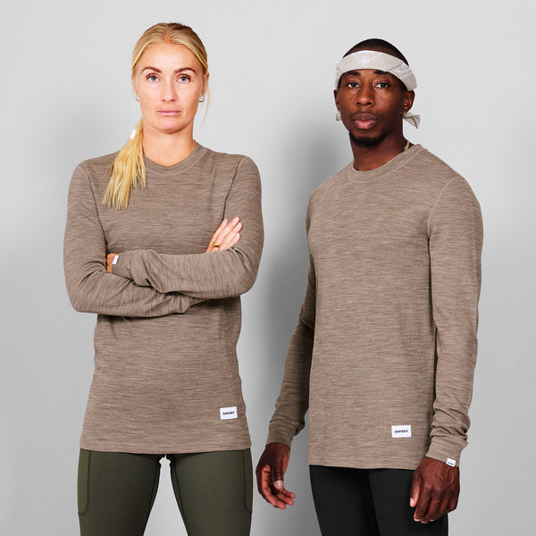 Saysky Merino 195 Blaze Longsleeve Braun 7005 MMRLS41C7005