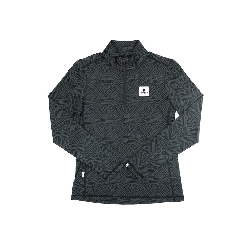Saysky Reflective Pace 1/2 Zip Long Sleeve Schwarz Reflective Lightning 1050 OWRLS21C1050