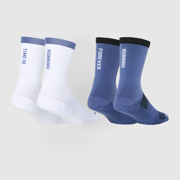 Saysky Combat High Socks - 2 Pack Blau 207 MUASO106C207