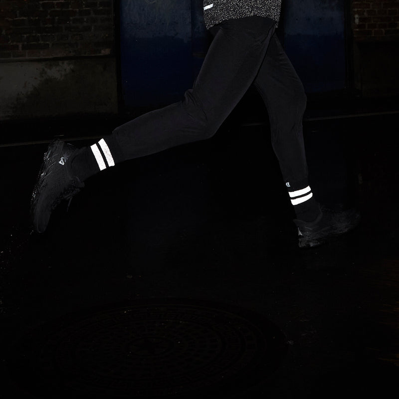 Saysky Merino Reflective High Socks Schwarz 901 IMRSO01