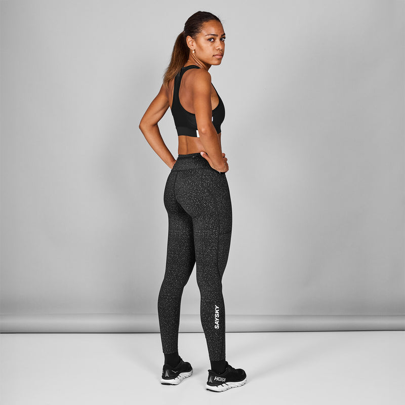 Saysky Reflective Universe Combat+ Tights Schwarz 901 MWRLT20C901