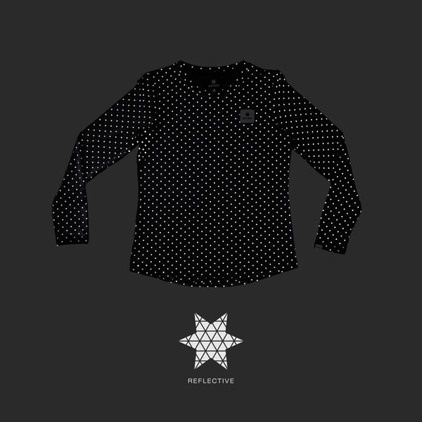 Saysky Reflective Polka Pace Long sleeve Schwarz Reflective Polka 1018 MWRLS01C1018