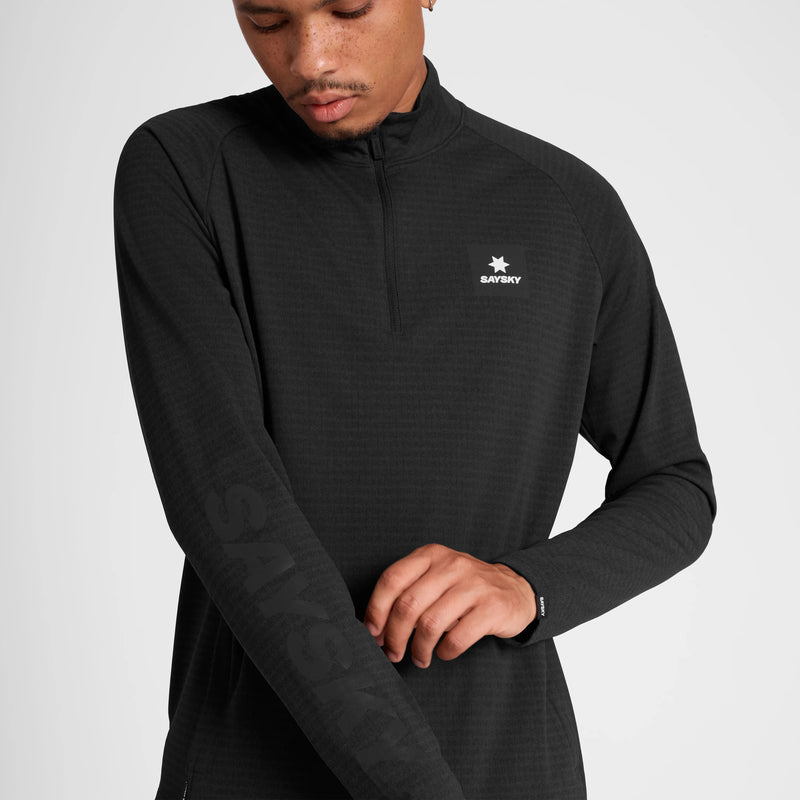 Saysky Blaze Half Zip Light Fleece Schwarz 9001 KMRFL03C9001