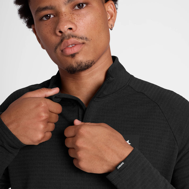 Saysky Blaze Half Zip Light Fleece Schwarz 9001 KMRFL03C9001