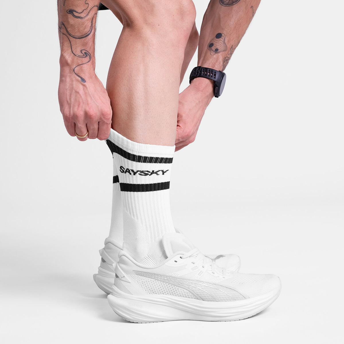 Saysky Pace High Socks Weiß 101 SA80012