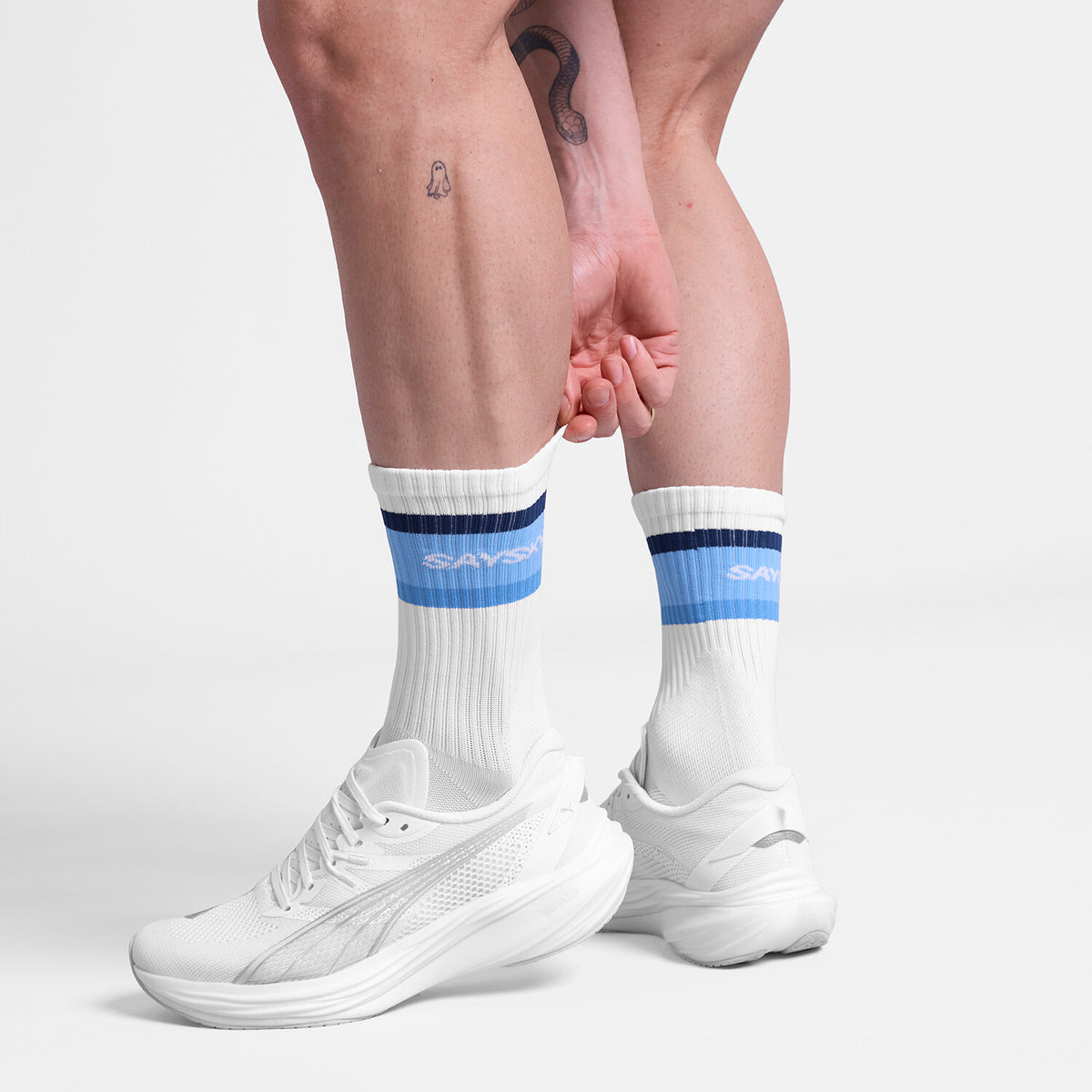 Saysky Pace High Socks Blau 226 SA80012