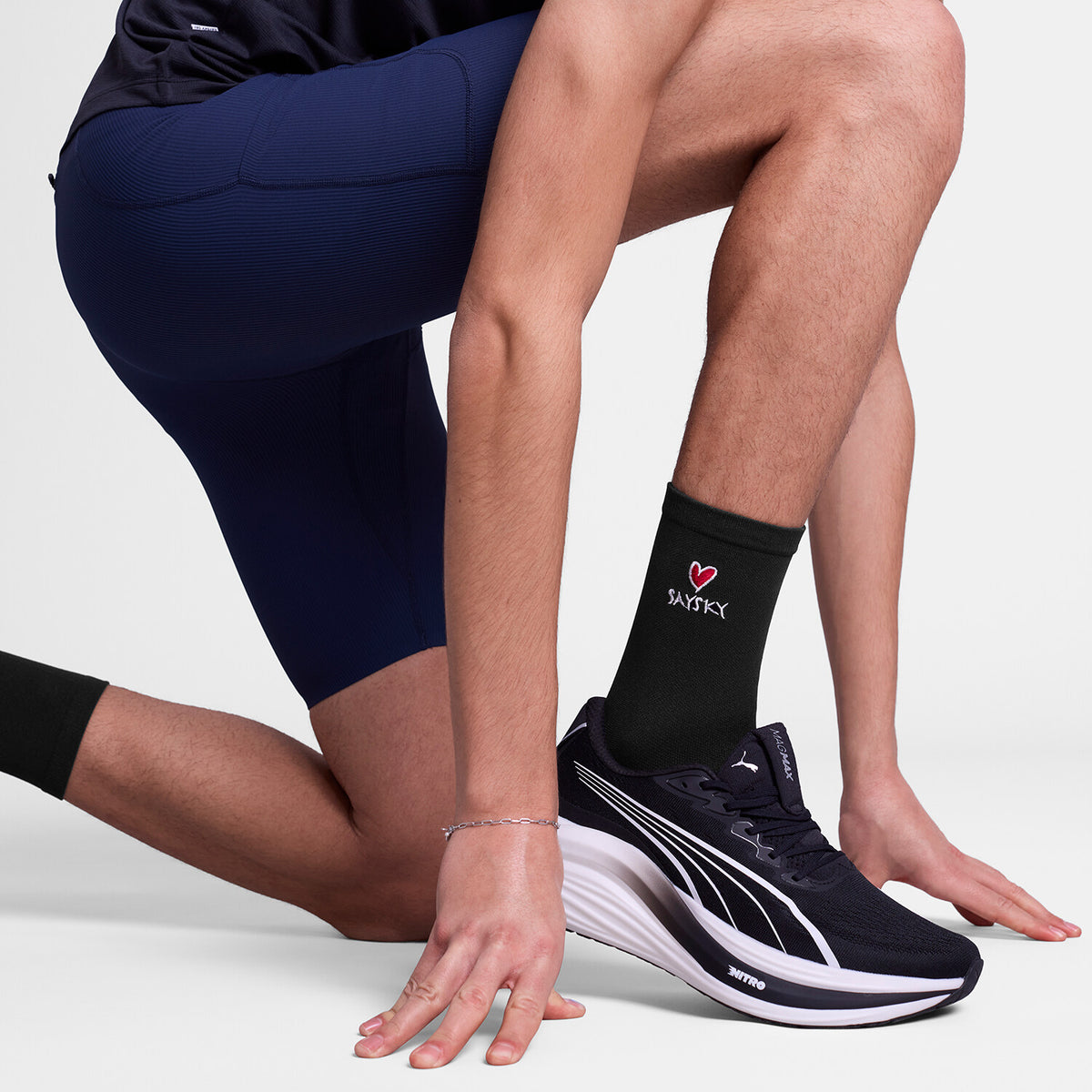 Saysky Combat High Socks Schwarz 901 SA80019