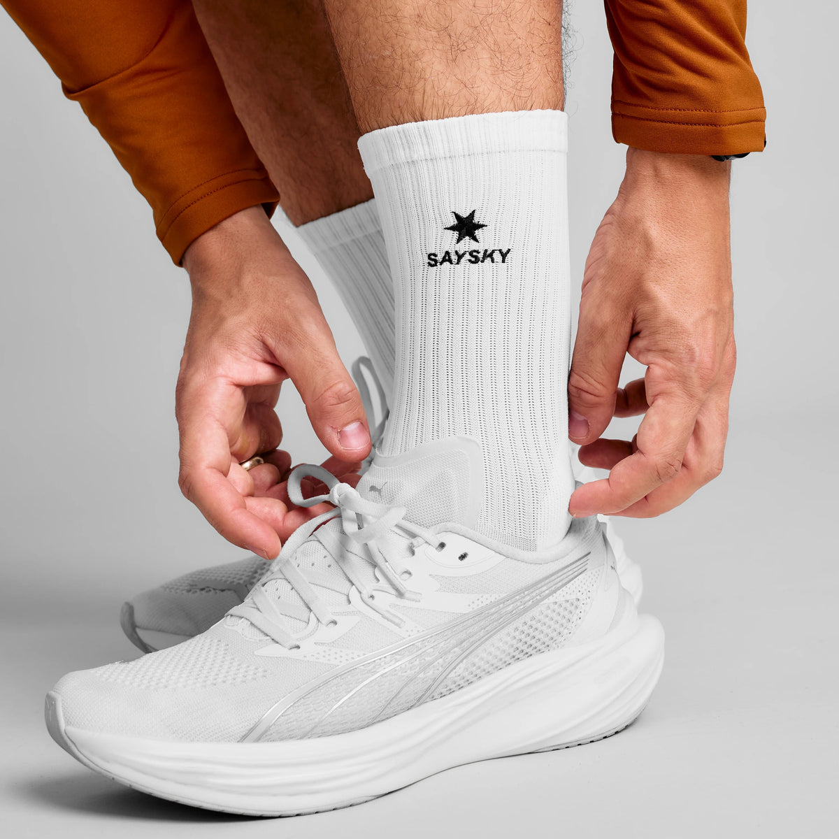 Saysky Pace High Socks Weiß 101 SA80011