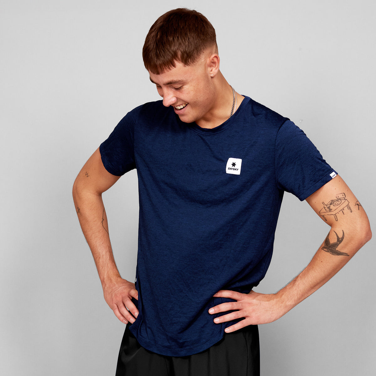 Saysky Clean Combat Pro T-Shirt Blau 201 SM25004