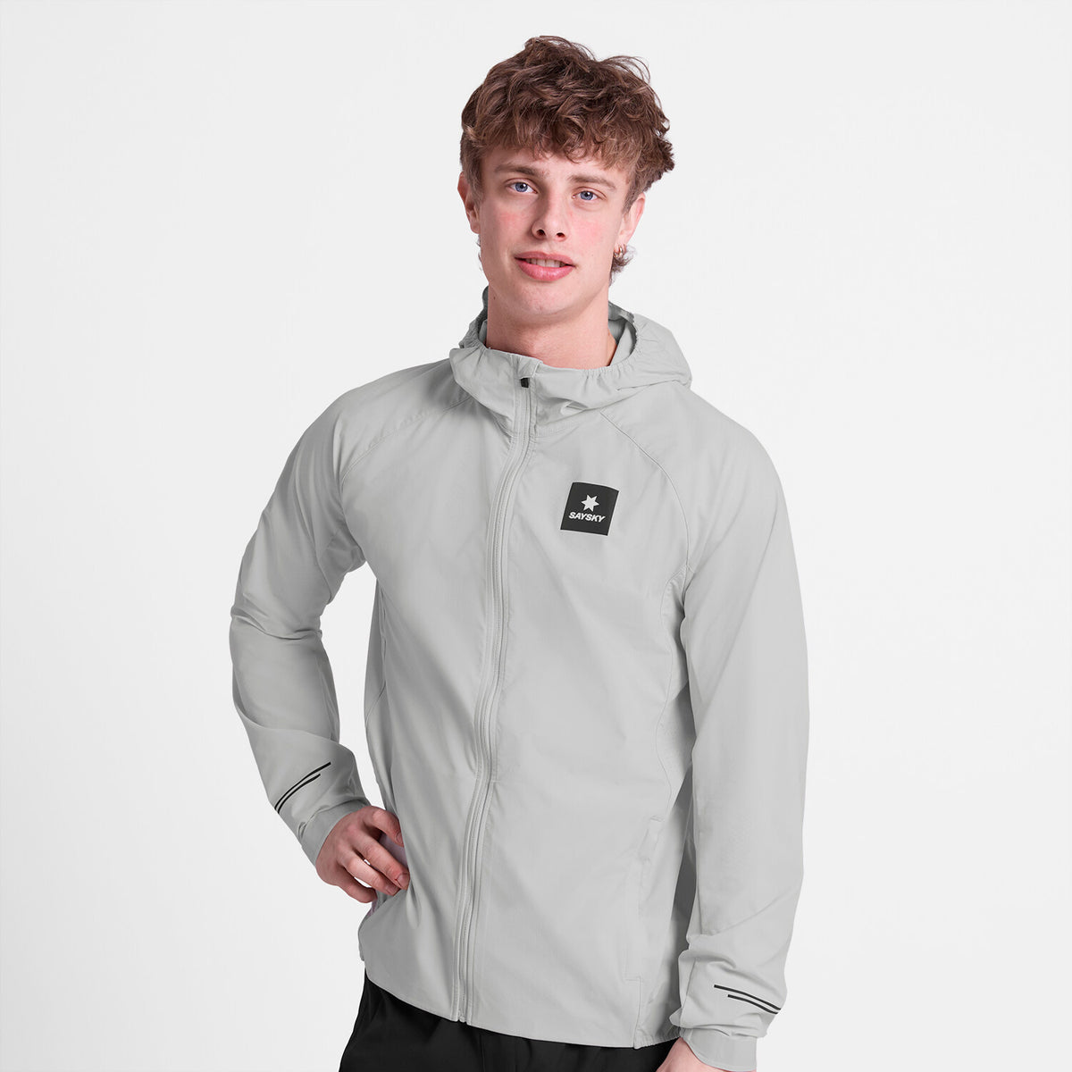 Saysky Clean Pace Flex Hooded Jacket Grau 610 SM10001