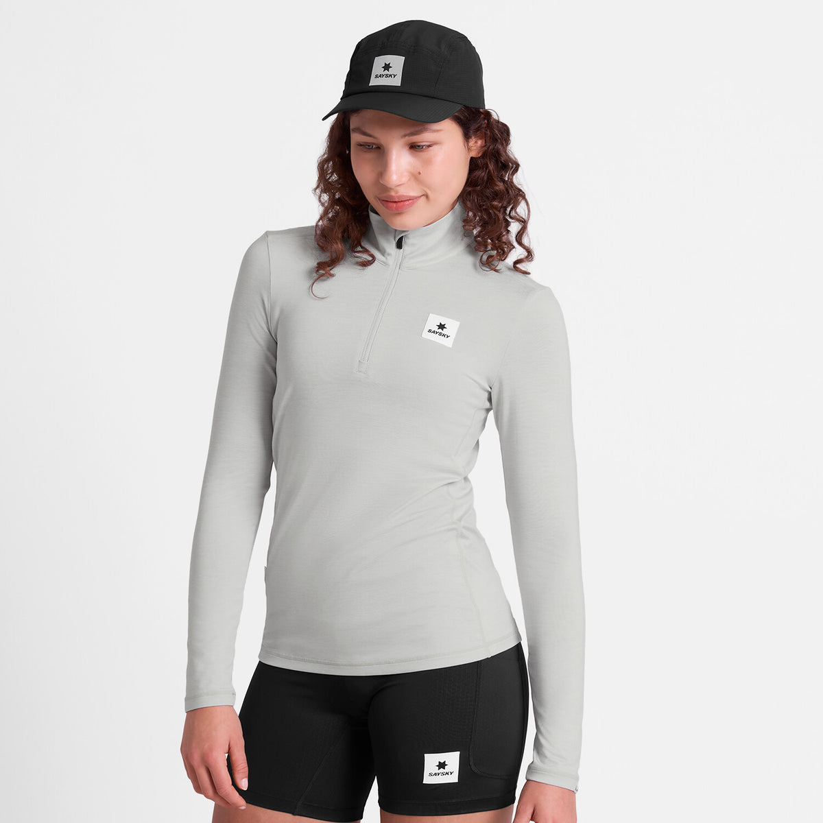 Saysky Pace Half Zip Long Sleeve Grau 6008 SW20002