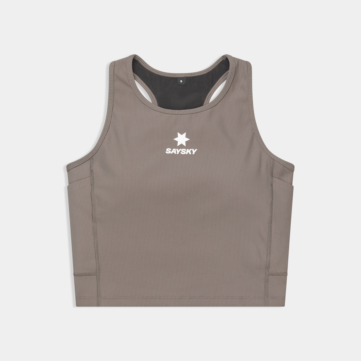 Saysky Combat Rib Crop Top Taupe 714 SW30005