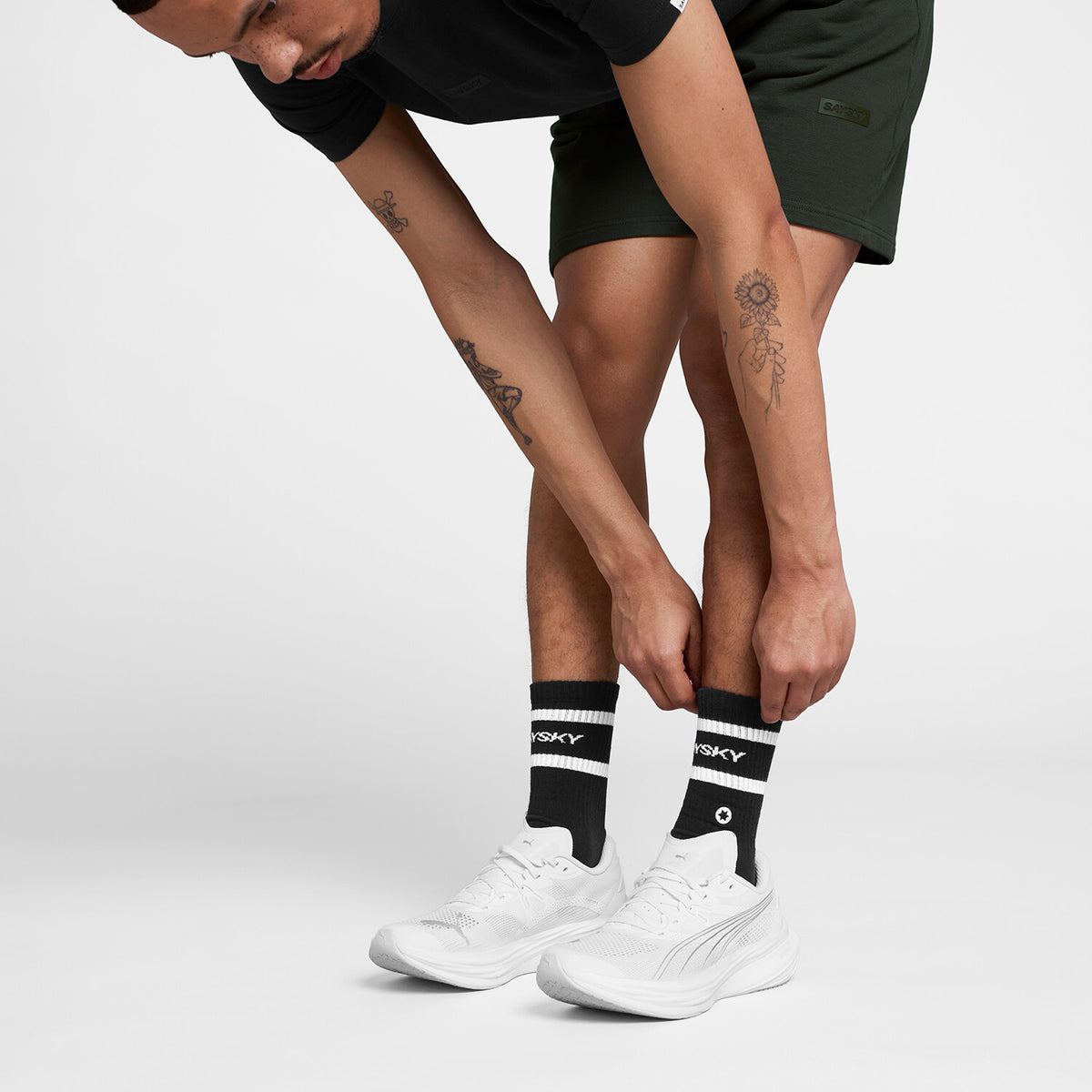 Saysky Everyday Crew Socks Schwarz 901 SA80018