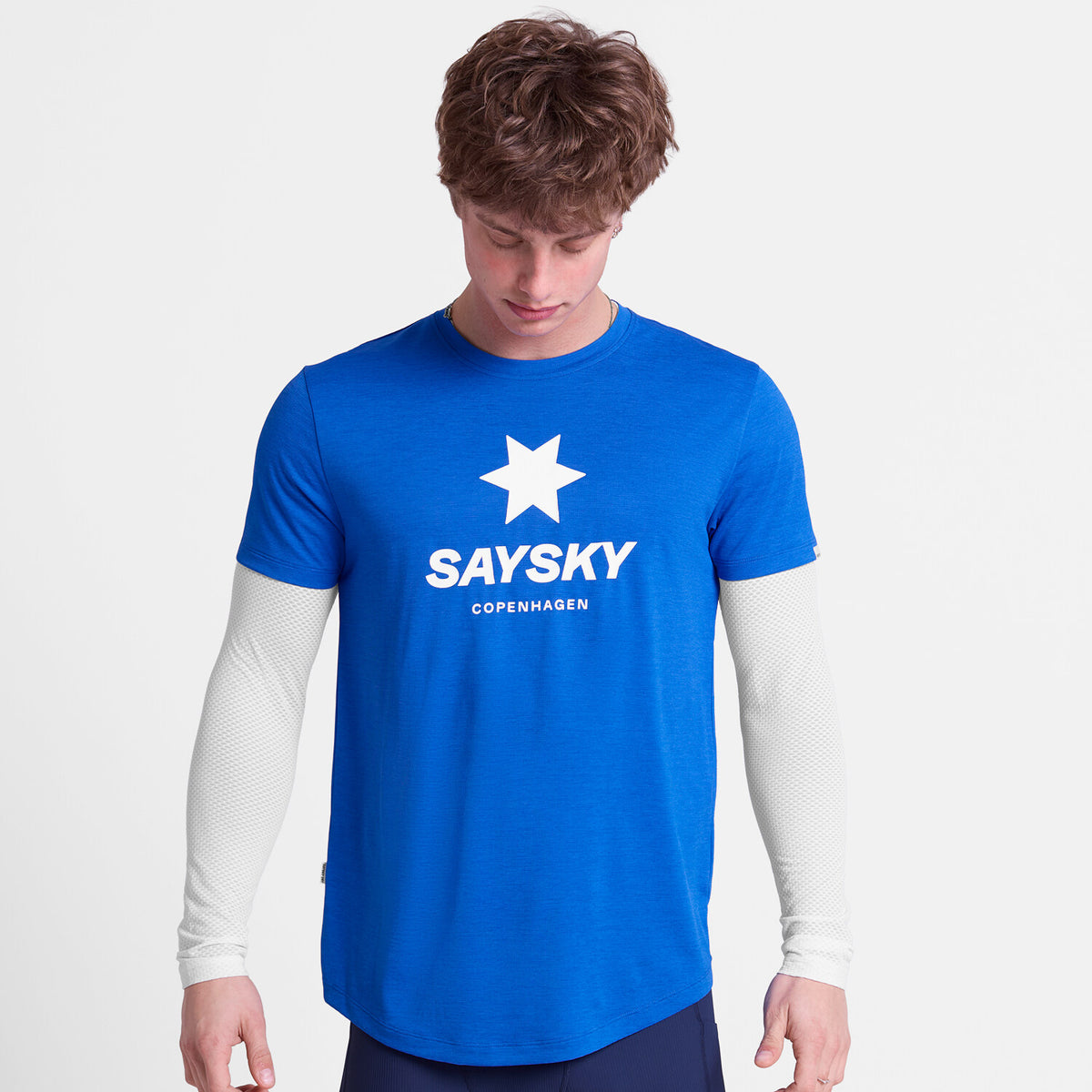 Saysky Logo Combat Pro T-Shirt Blau 2017 SM25005