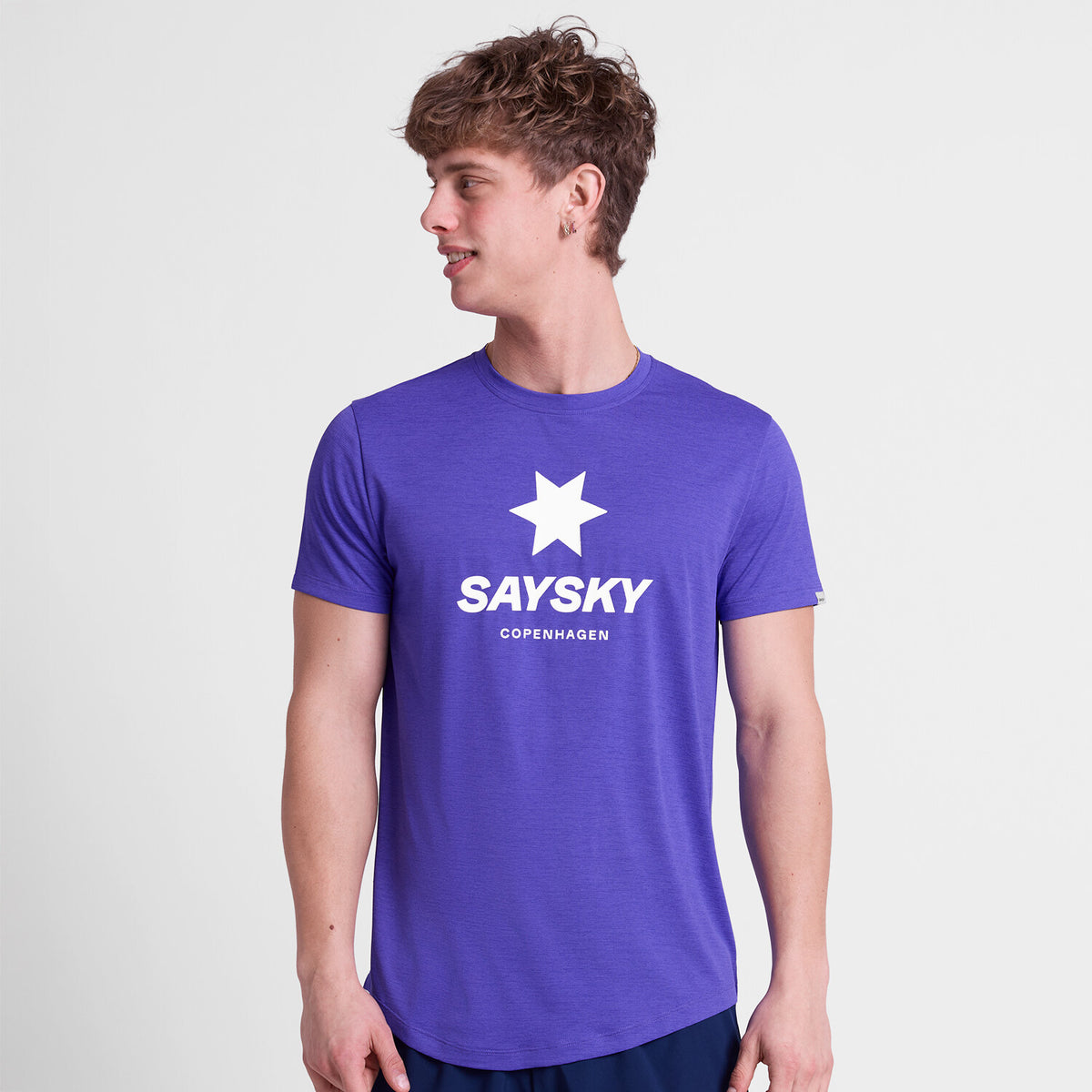 Saysky Logo Combat Pro T-Shirt Lila 7012 SM25005