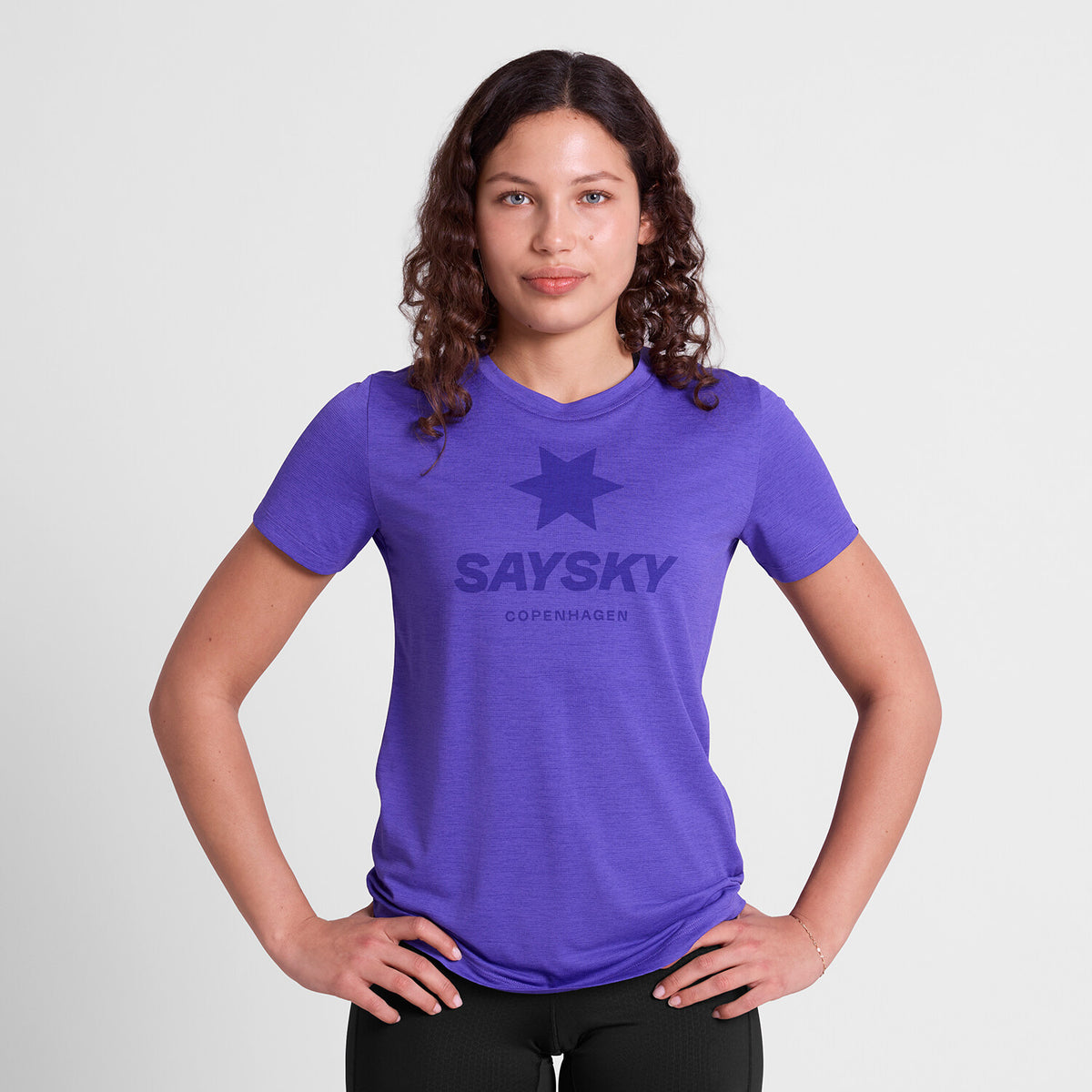 Saysky Logo Combat Pro T-shirt Lila 7012 SW25005
