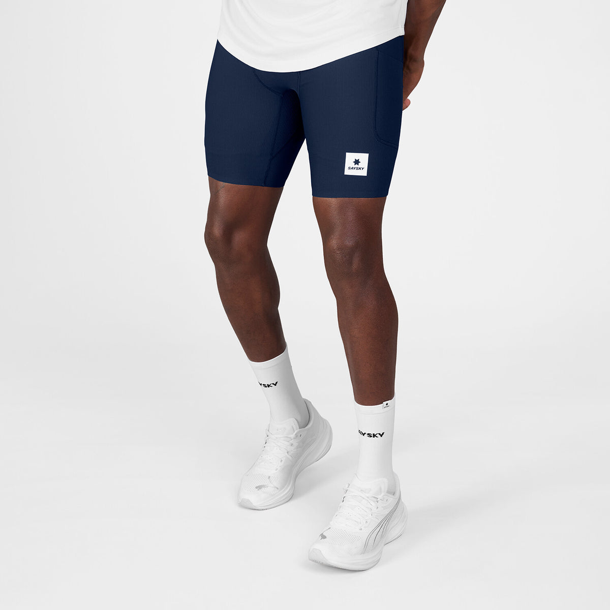 Saysky Combat+ Rib Short Tights 8'' Blau 201 SM55002