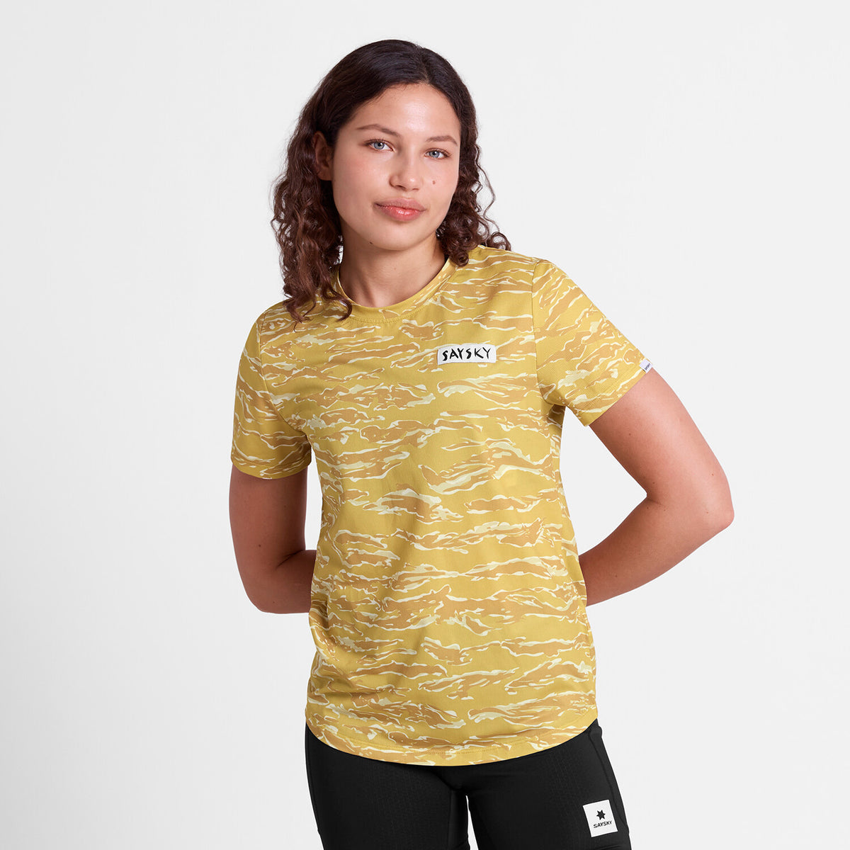 Saysky Tiger Combat T-Shirt Gelb Camo 1064 SW25006