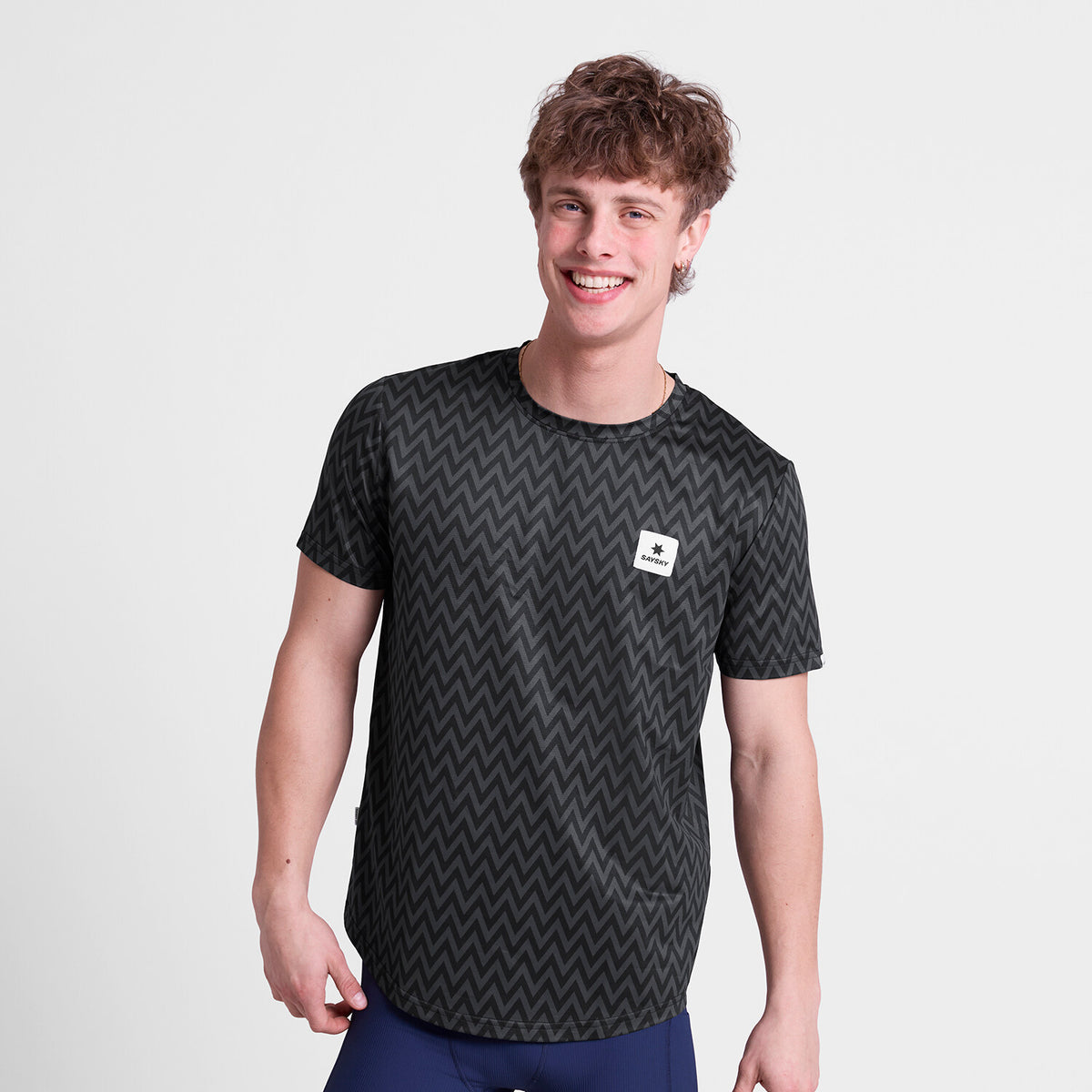 Saysky Zig Zag Combat T-Shirt Schwarz Zig Zag 1062 SM25026