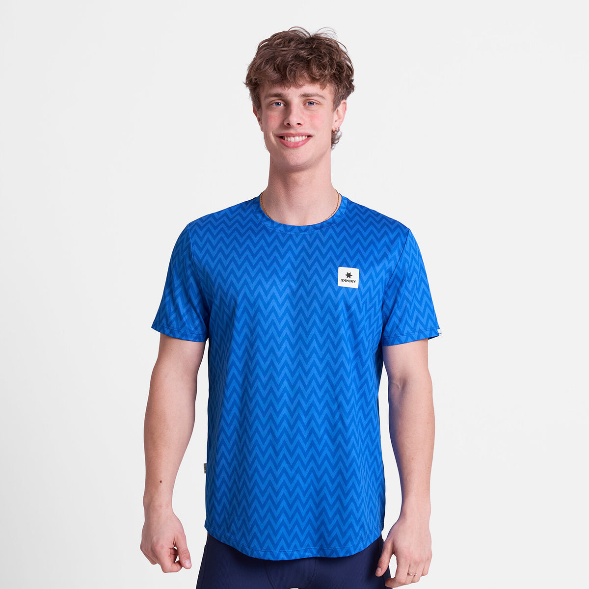 Saysky Zig Zag Combat T-Shirt Blau Zig Zag 1063 SM25026