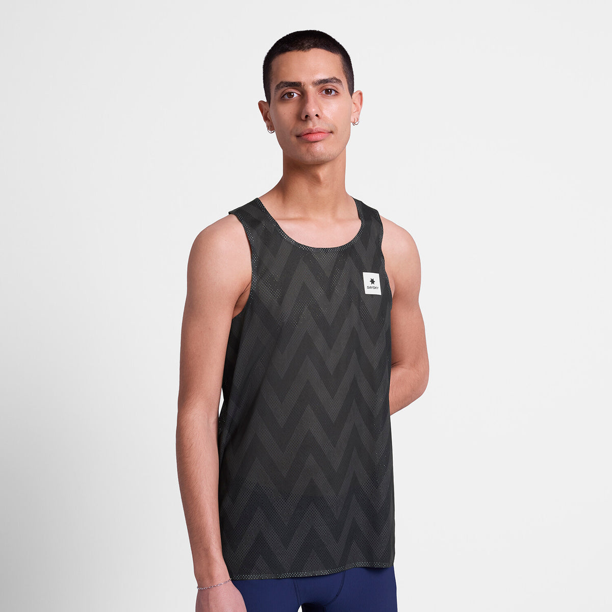 Saysky Zig Zag Flow Air Singlet Schwarz Zig Zag 1062 SM30022