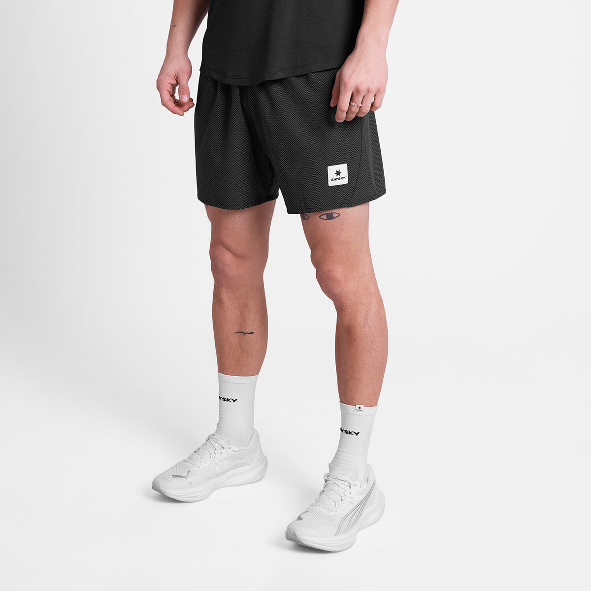 Saysky Zig Zag Pace Shorts 5'' Schwarz Zig Zag 1062 SM40014