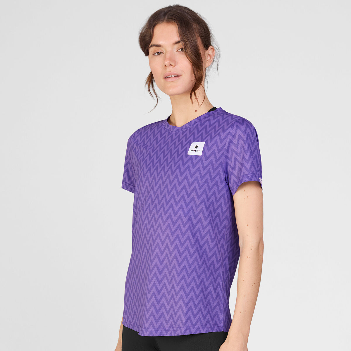 Saysky Zig Zag Combat T-Shirt Lila Zig Zag 1061 SW25012
