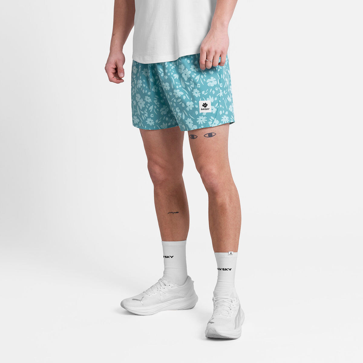 Saysky Flower Pace Shorts 5'' Hellblau Flower 1066 SM40011