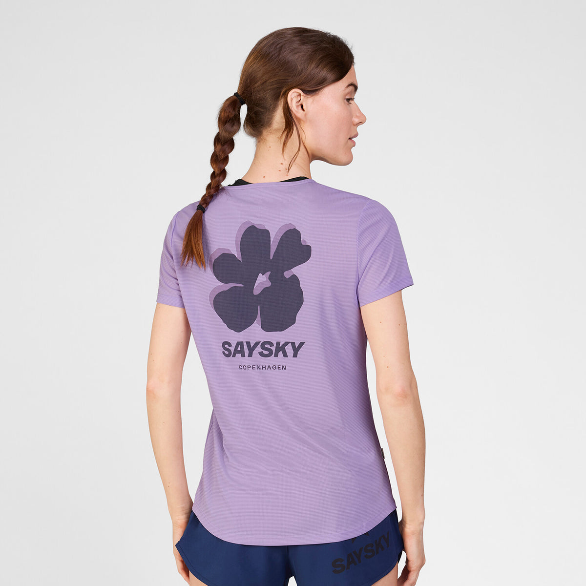 Saysky Flower Flow T-Shirt Lila 716 SW25017