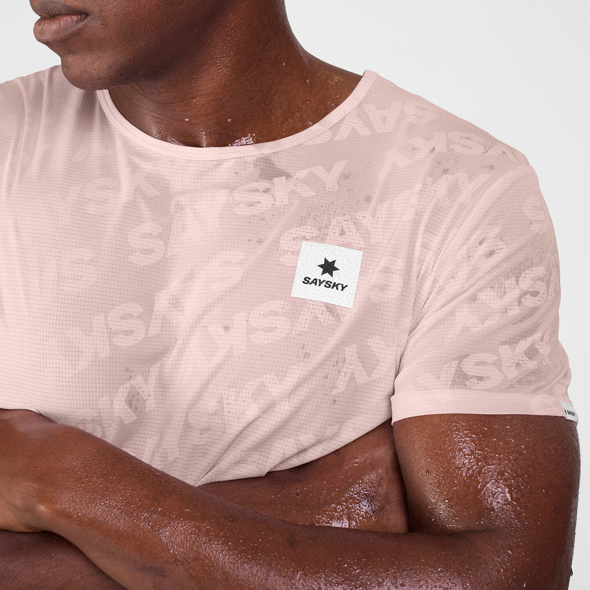 Saysky Reactive Flow T-shirt Rosa Logo 1069 SM25011