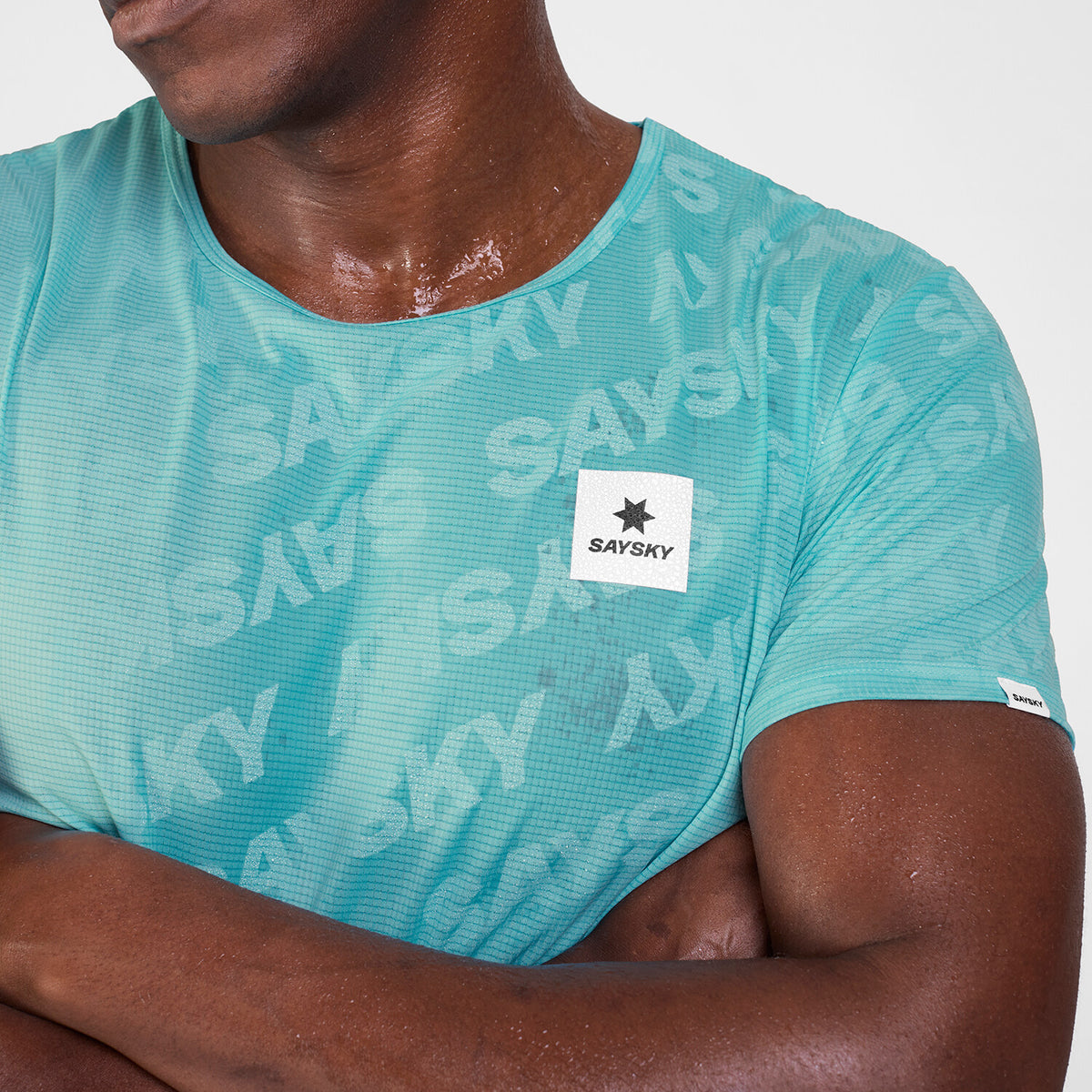 Saysky Reactive Flow T-shirt Blau Logo 1071 SM25011