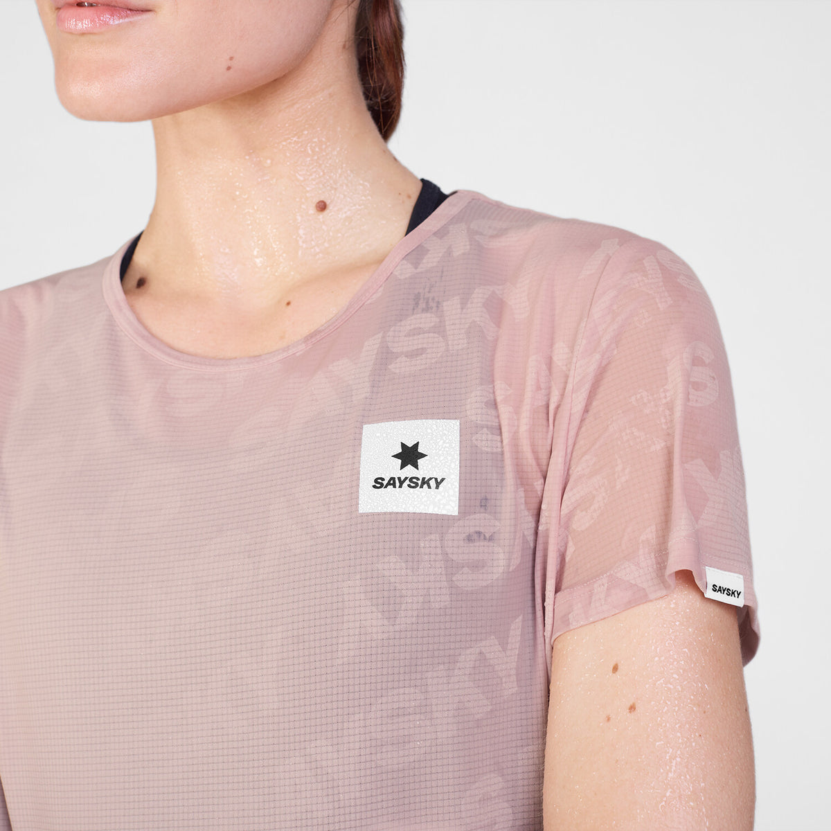 Saysky Reactive Flow T-shirt Rosa Logo 1069 SW25008