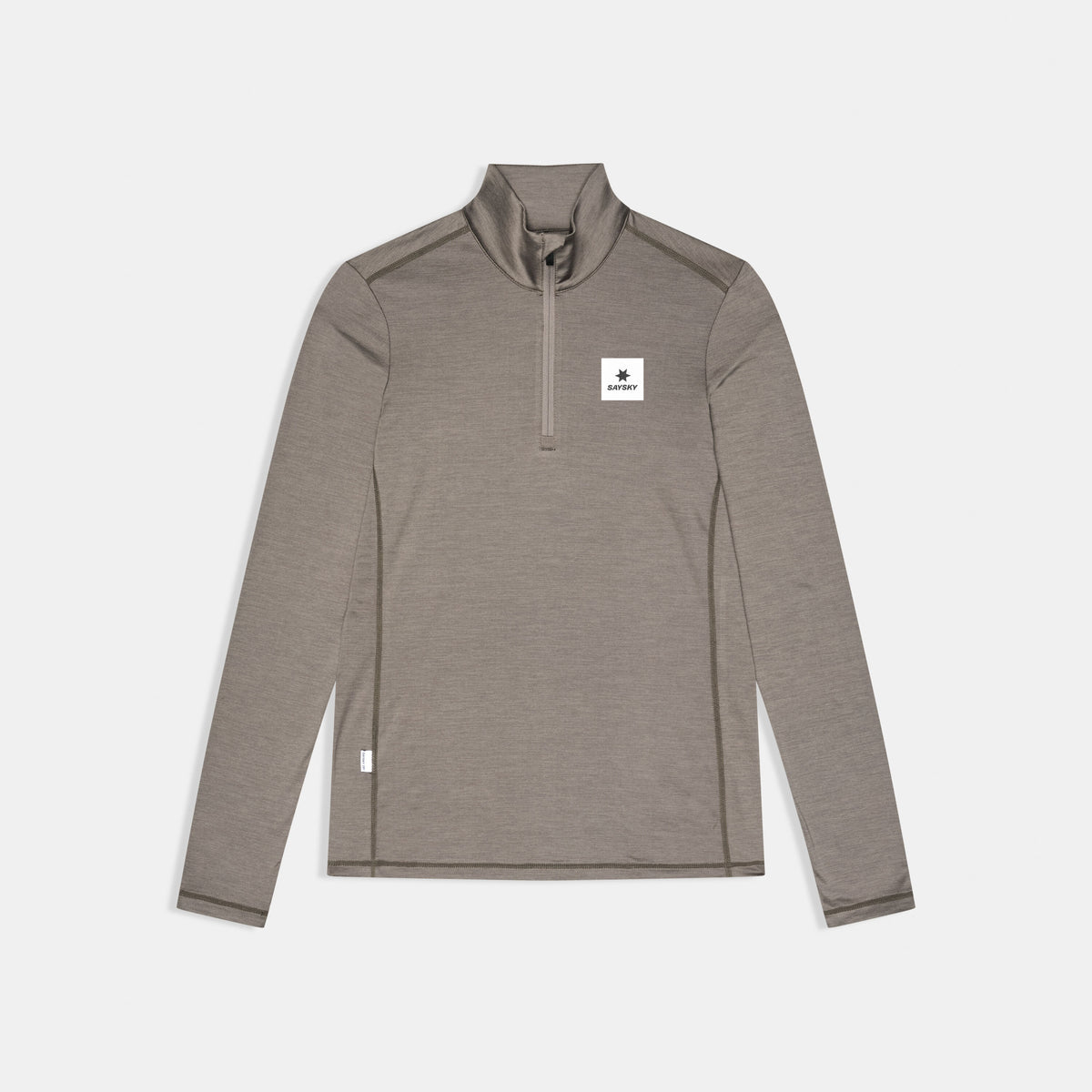 Saysky Pace Half Zip Long Sleeve Taupe 8005 SW20002