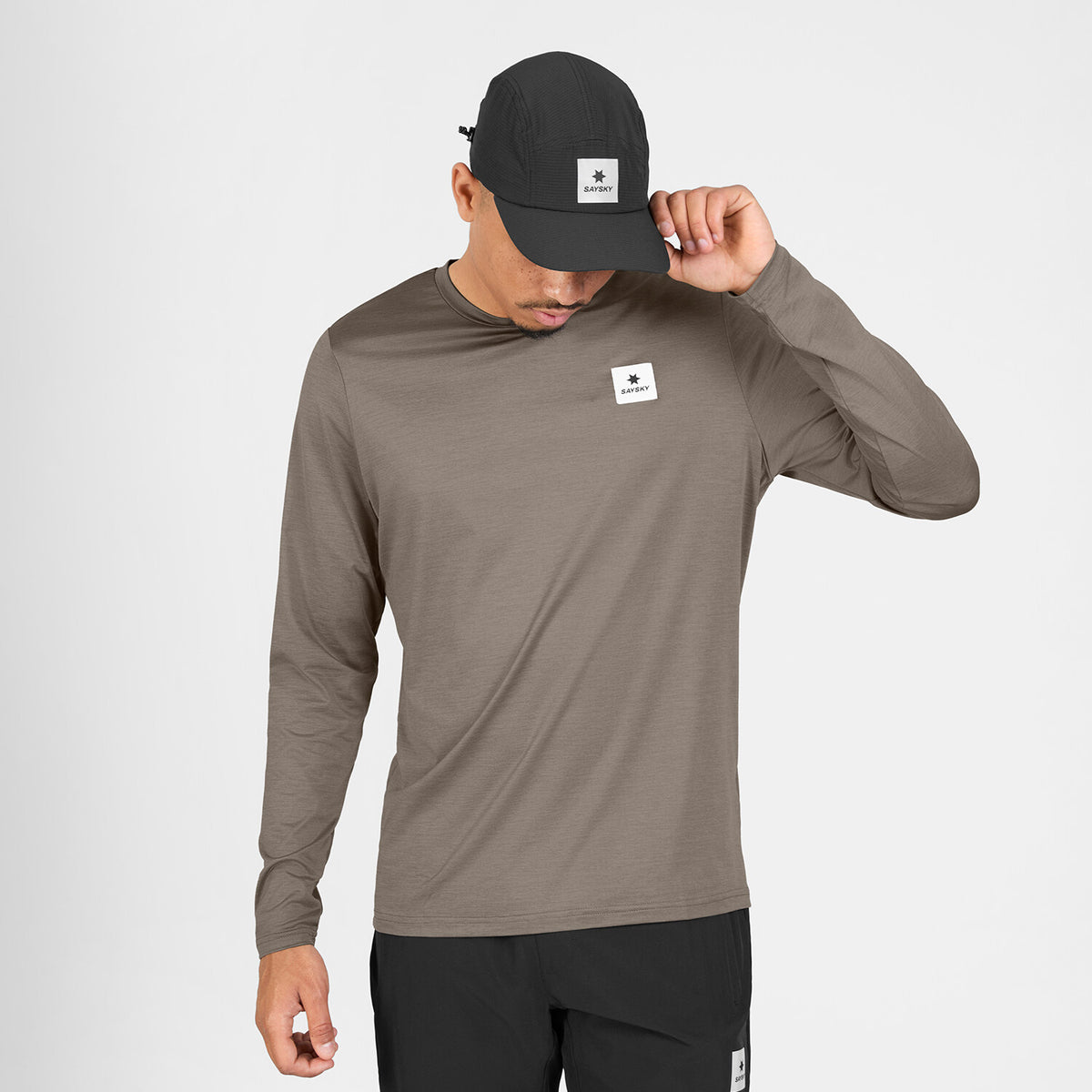 Saysky Clean Pace Long Sleeve Taupe 8005 SM20004