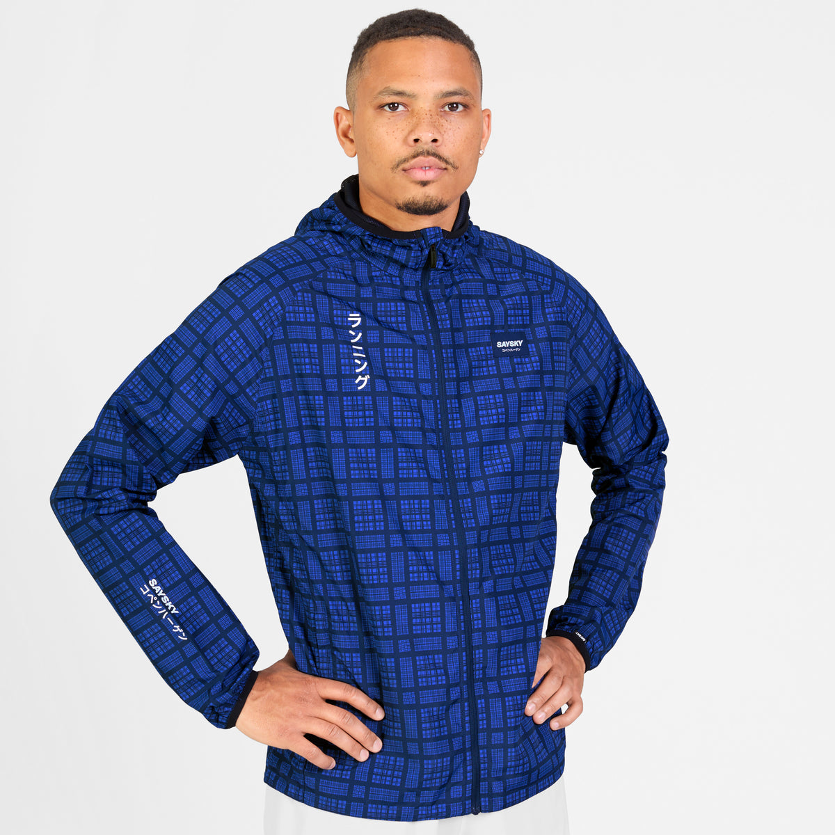 Saysky Pace Jacket Blau Checker 1077 SM10019