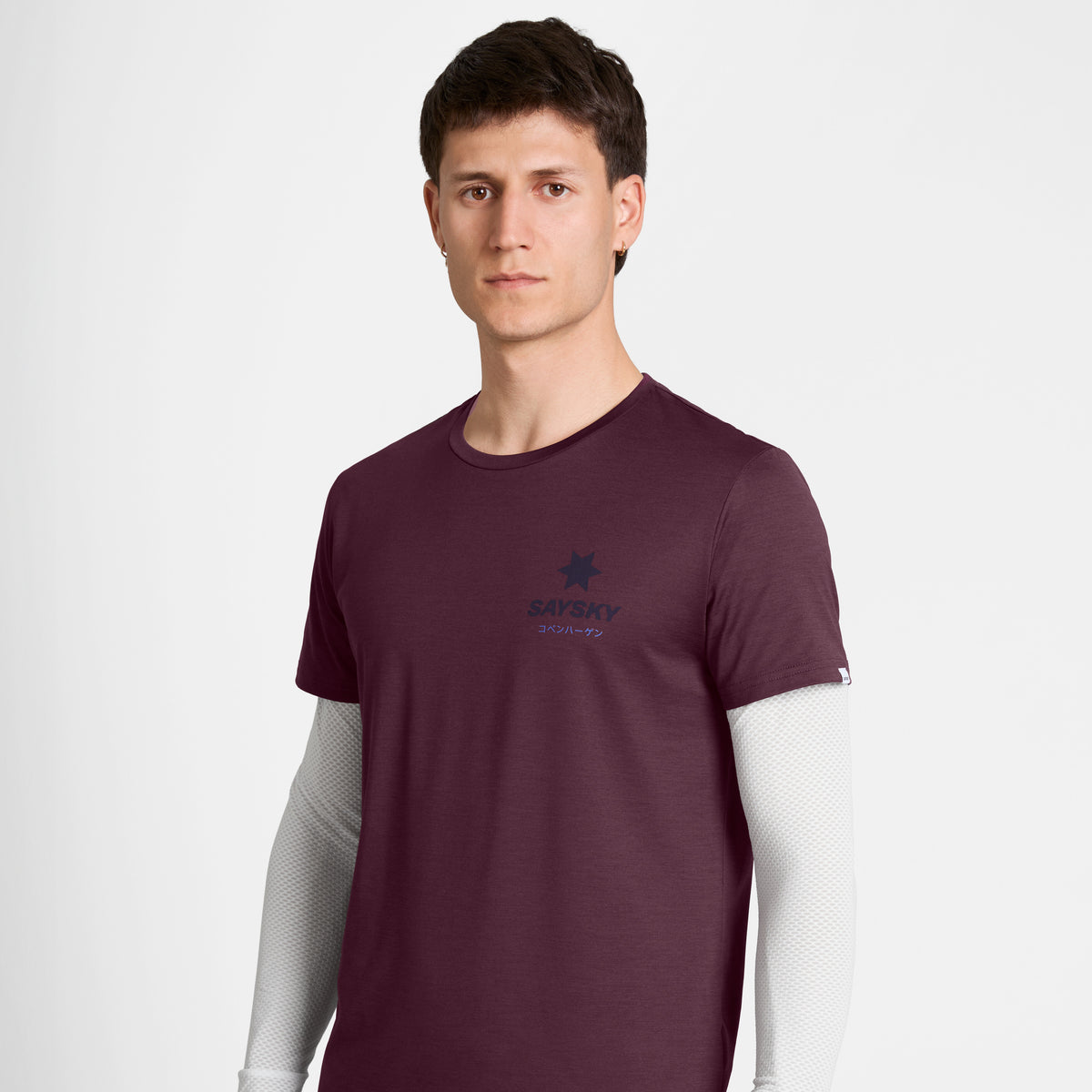Saysky Statement Pace T-shirt Burgunderrot 5011 SM25034