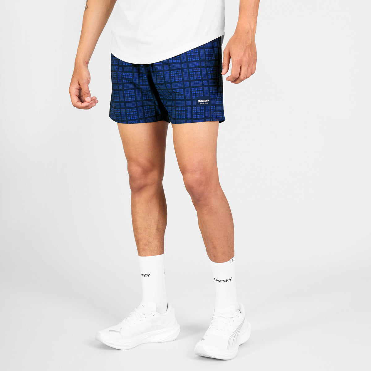 Saysky Pace Shorts 5'' Blau Checker 1077 SM40017