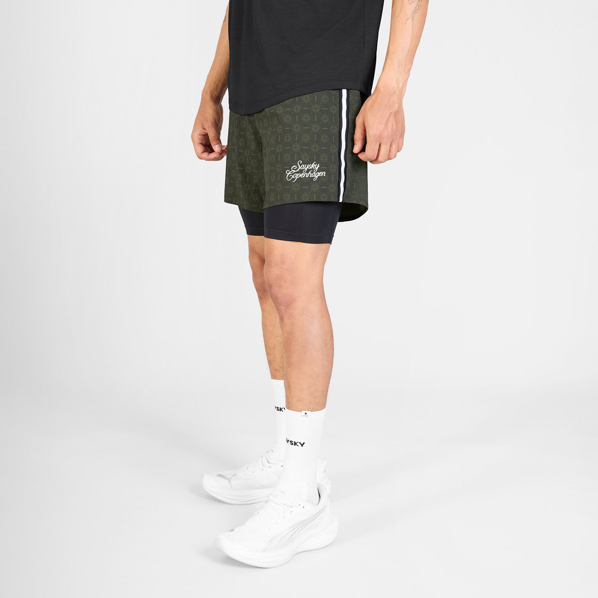 Saysky Couture 2 in 1 Pace Shorts 5'' Grün Couture 1079 SM40018