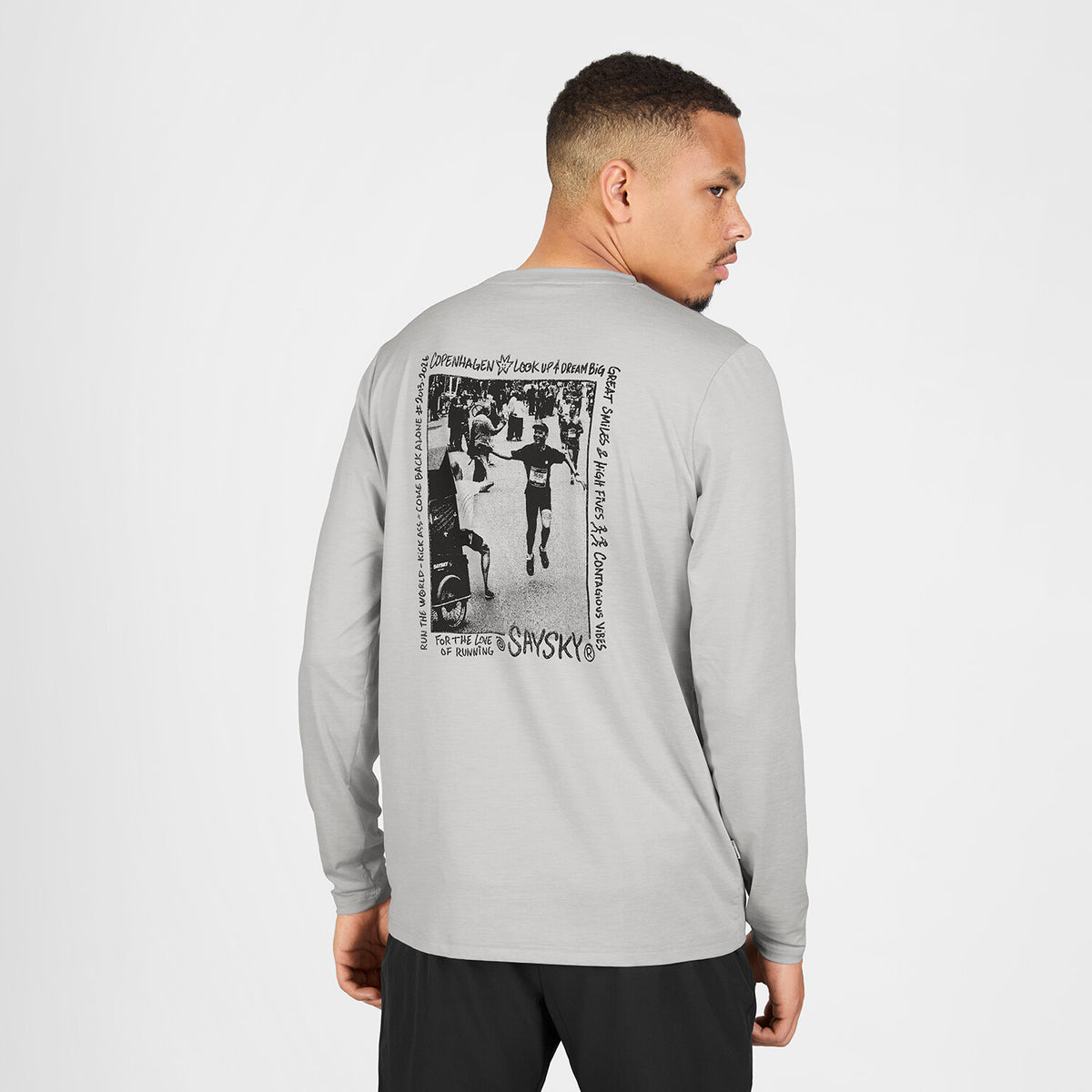 Saysky Statement Pace Long Sleeve Grau 6008 SM20012