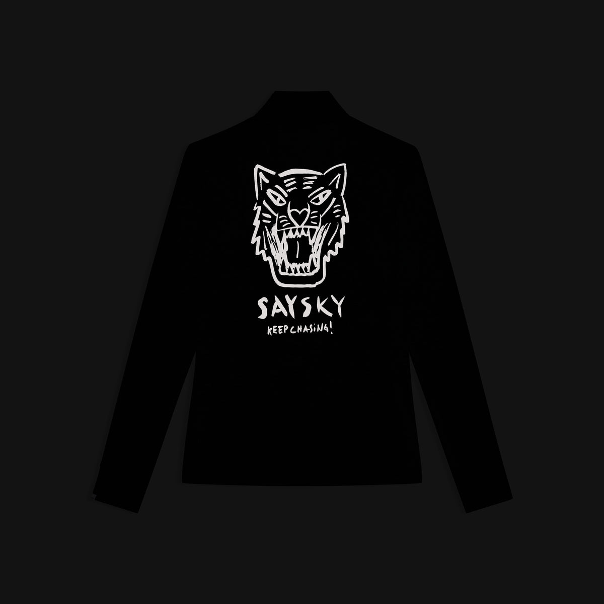 Saysky Tiger Pace Half Zip Long Sleeve Schwarz 9001 SW20009