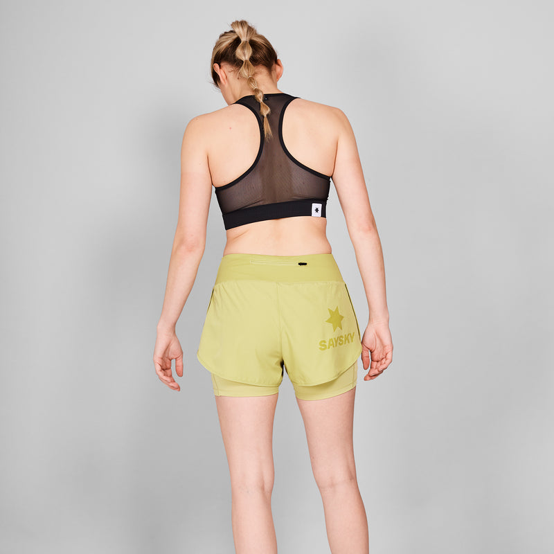 SAYSKY 2 in 1 Pace Shorts 3'' SHORTS 312 - GREEN